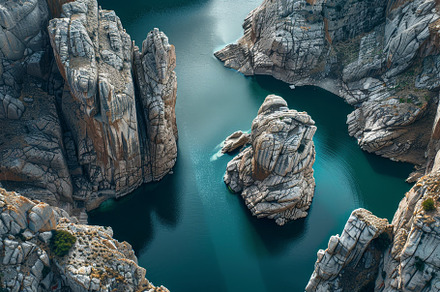 An aerial perspective showcases uniq, a Photo by Tanuart