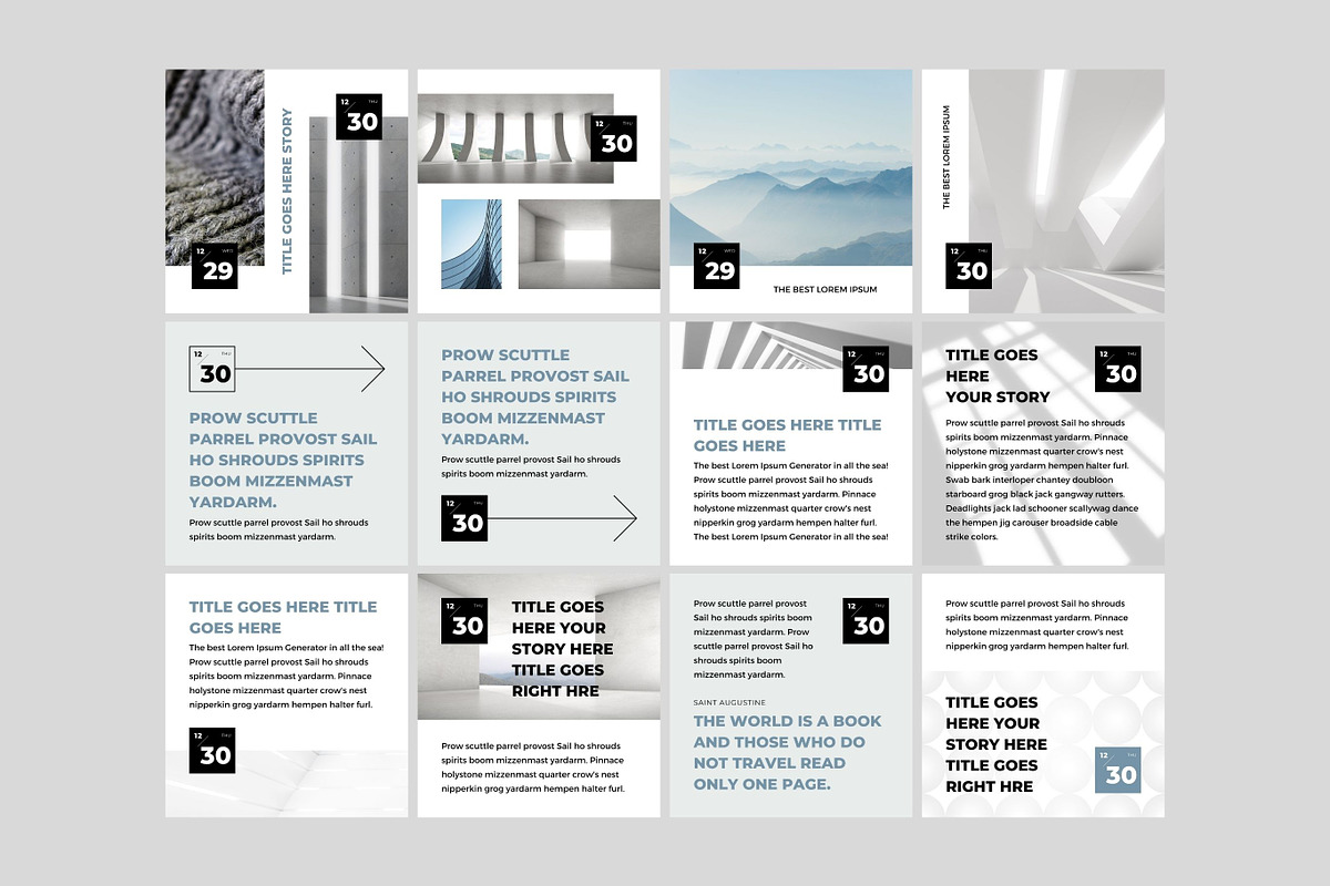 Instagram Template Canva Post Zen, a Social Media Template by Keikoya (Photo 8 of 12)