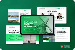 Renewable Energy Solution Powerpoint, a Presentation Template by Annora Studio