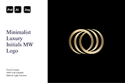 Minimalist Luxury Initials MW Logo, a Branding & Logo Template by Luxury Logos (Thumbnail 1 of 4)