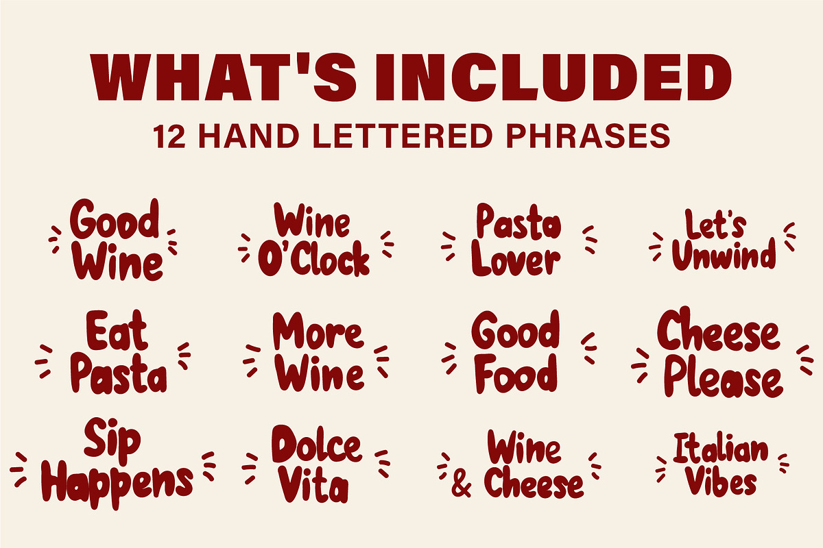 Italian Food & Wine Doodle Set, an Object Graphic by OREHOVKA (Photo 3 of 4)