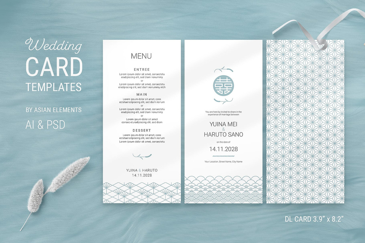 Elegant Wedding Stationery Templates, a Stationery Template by AsianElements (Photo 6 of 10)