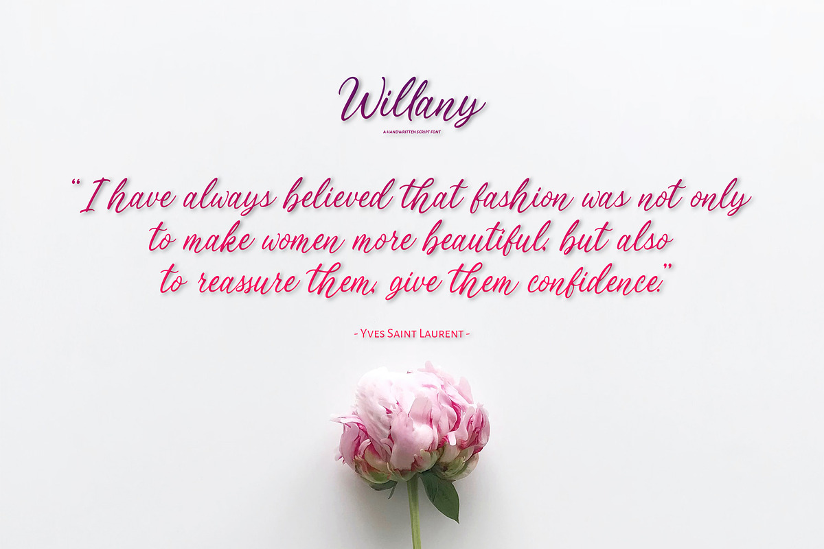 Willany - Handwritten Font, a Handwritten Font by Alphaleonis_std (Photo 4 of 7)