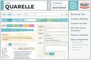 Quarelle- Watercolor Bootstrap UI Ki, a Bootstrap Template by The Clever UI Company (Thumbnail 1 of 5)