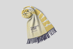 Woolen Scarf Mockups