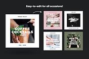 Cafe Edition Social Media Kit, a Social Media Template by TypeFairy (Thumbnail 4 of 4)