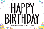 Happy Birthday | Script Font, a Script Font by Scratchones (Thumbnail 1 of 8)