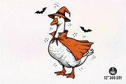 Halloween Goose PNG, an Illustration by Dream Creation (Thumbnail 1 of 5)