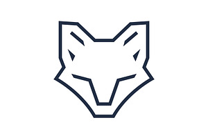 Line Fox Logo, a Branding & Logo Template by Rhealea_Design