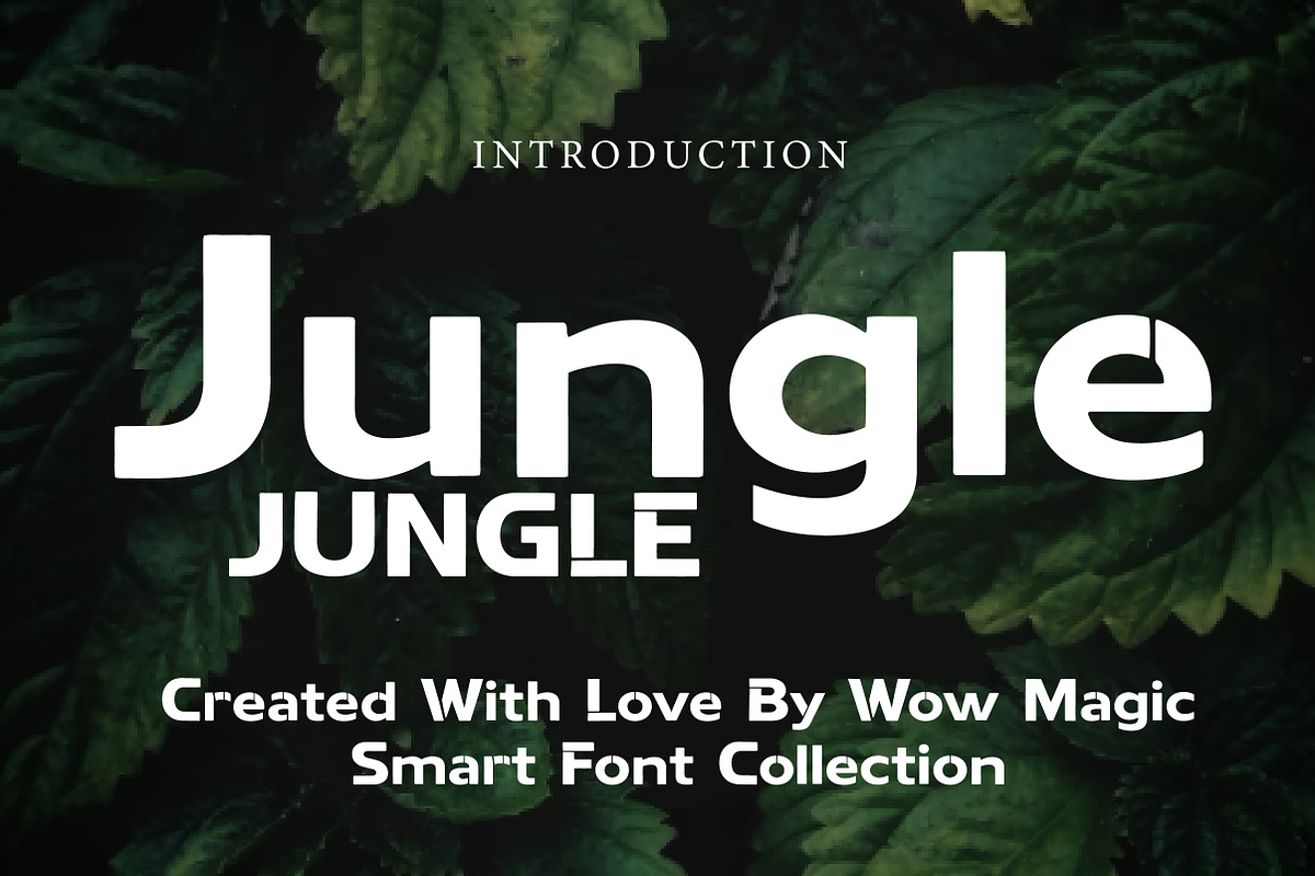 Jungle, a Sans Serif Font by Wow Magic (Photo 1 of 3)
