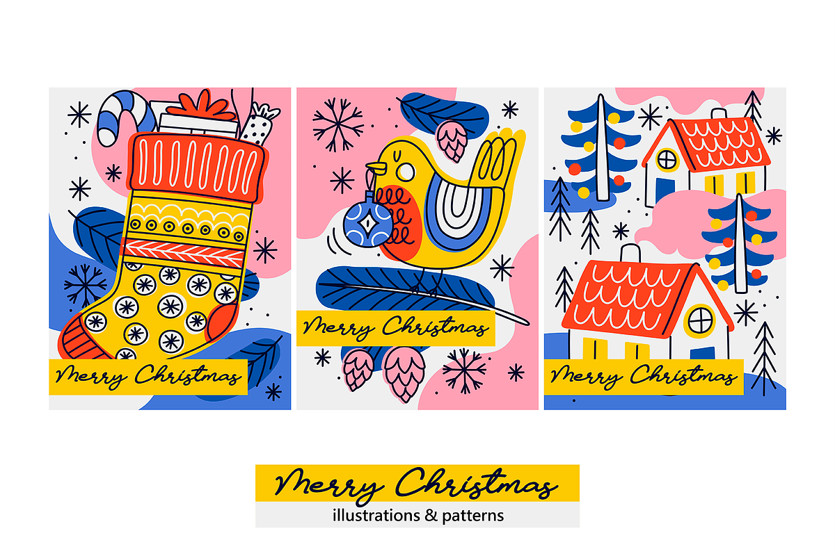 Christmas doodles, an Illustration by Nastya Tkachova (Photo 4 of 8)