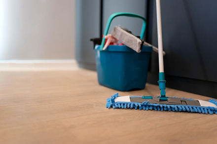 Cleaning concept. Mop, a Photo by borodai94