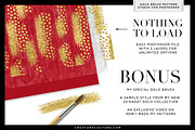 Gold Brush Pattern Studio Photoshop, a Layer Style Add-On by Creators Couture (Thumbnail 3 of 5)
