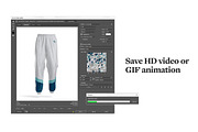 Sweatpants Animated Mockup, a Bottom Mockup by rebrandy (Thumbnail 8 of 14)