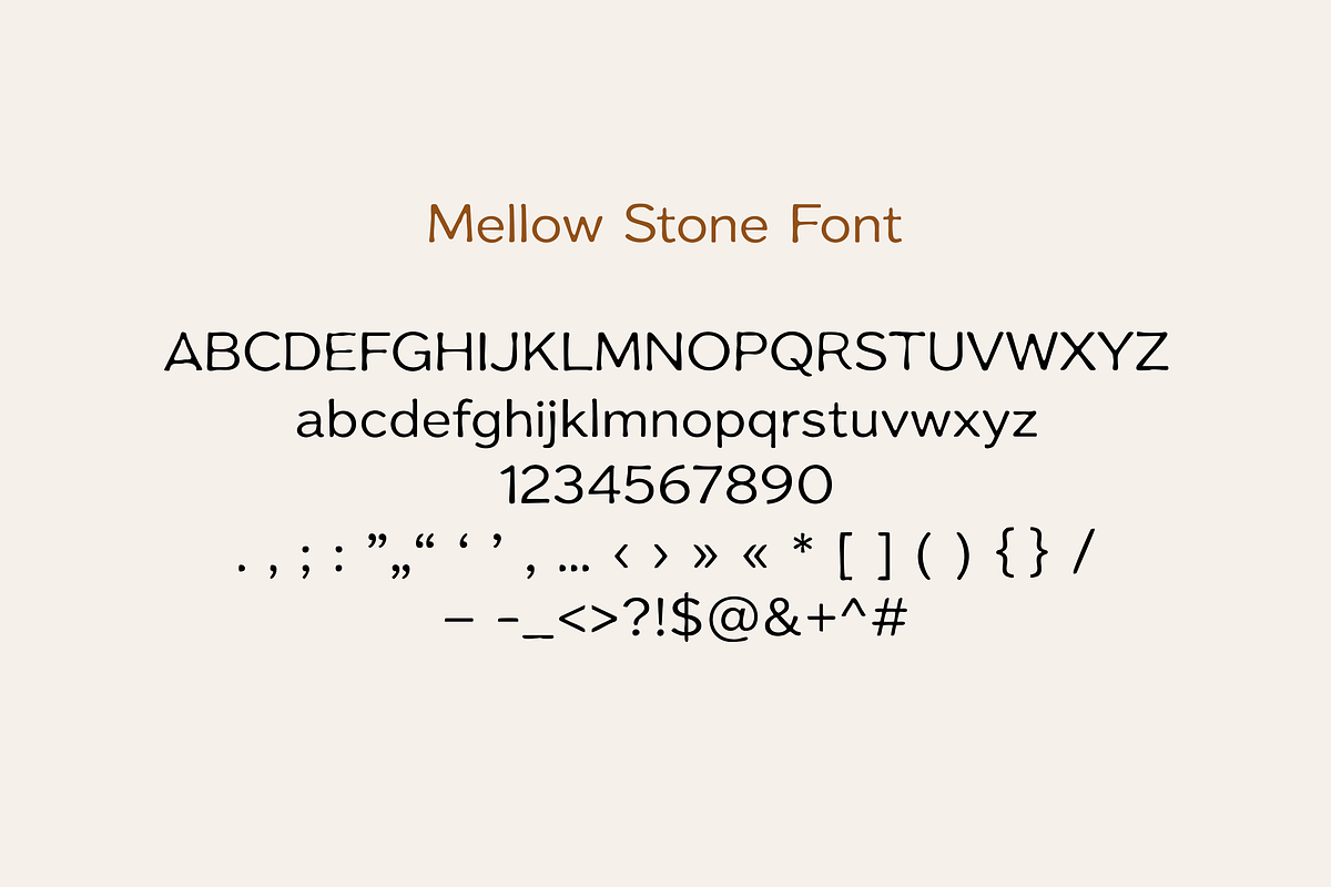 Mellow Stone Font, a Serif Font by gafaroff studio (Photo 6 of 6)