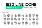 1530 UNIQUE LINE ICONS, an Outline Icon by eucalyp (Thumbnail 2 of 9)