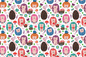 Colorful Hedgehogs Collection