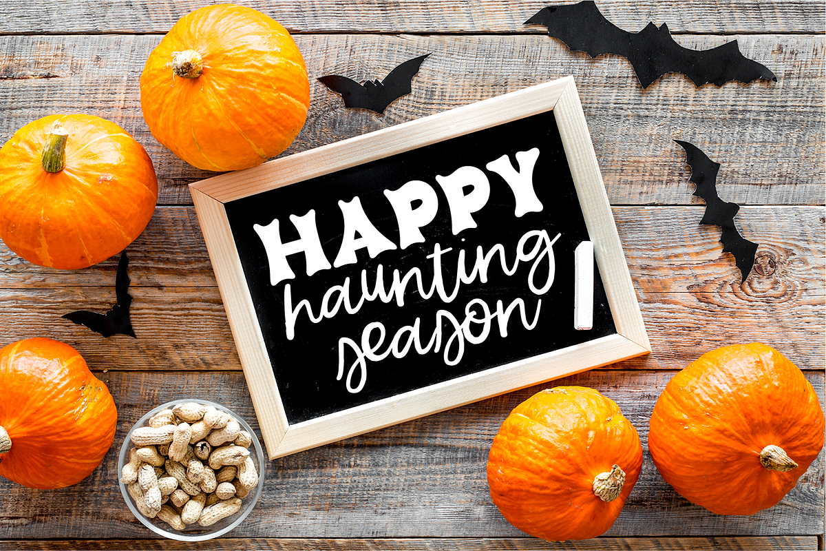 Spooky Ghost Halloween Font Duo, a Script Font by Blush Font Co. (Photo 5 of 8)