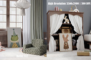 Vintage Nursery Frame Mockup Bundle, a Household Mockup by Artjafara (Thumbnail 12 of 15)