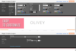 Blogger Template Responsive - OLIVEY