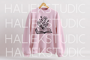 Bookish Girly SVG Illustrations, a Decorative Illustration by HalieKStudio (Thumbnail 4 of 9)