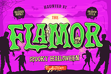 Flamor - Spooky Halloween Font