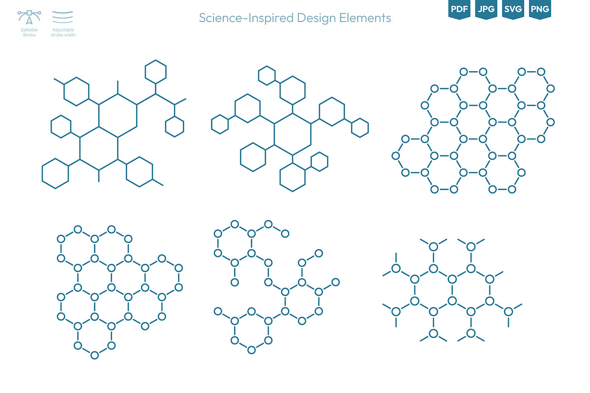 Molecular & Science-Inspired Vector, a Healthcare Illustration by Ilia Design (Photo 5 of 11)