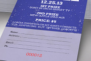 Christmas Raffle Ticket Template, a Card Template by Four C Graphic (Thumbnail 7 of 8)