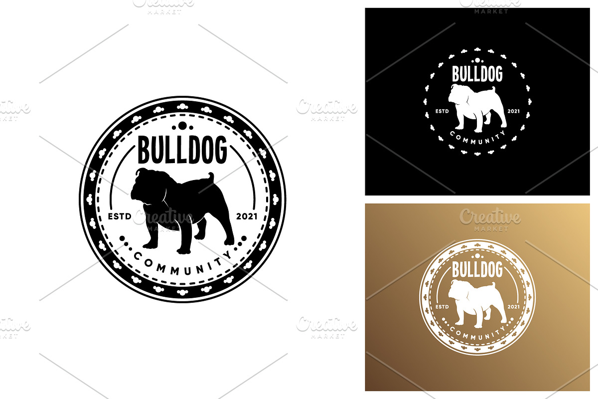 Dog Community Emblem, a Branding & Logo Template by Atlantis X Nurman Arbai