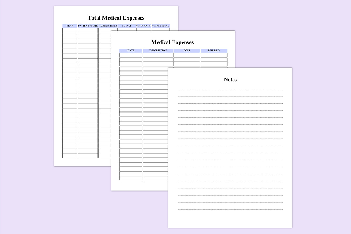 2025 Medical Planner For Canva, a Stationery Template by Shumaya (Photo 7 of 7)