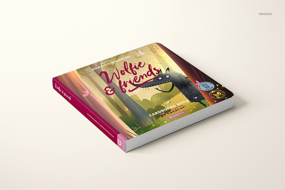 Cardboard Baby book Mockup Set, a Books & Magazine Mockup by creatsy5 (Photo 10 of 14)