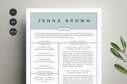 Resume Template 4 Pack | CV Template, a Resume Template by Refinery Resume Co. (Thumbnail 1 of 3)