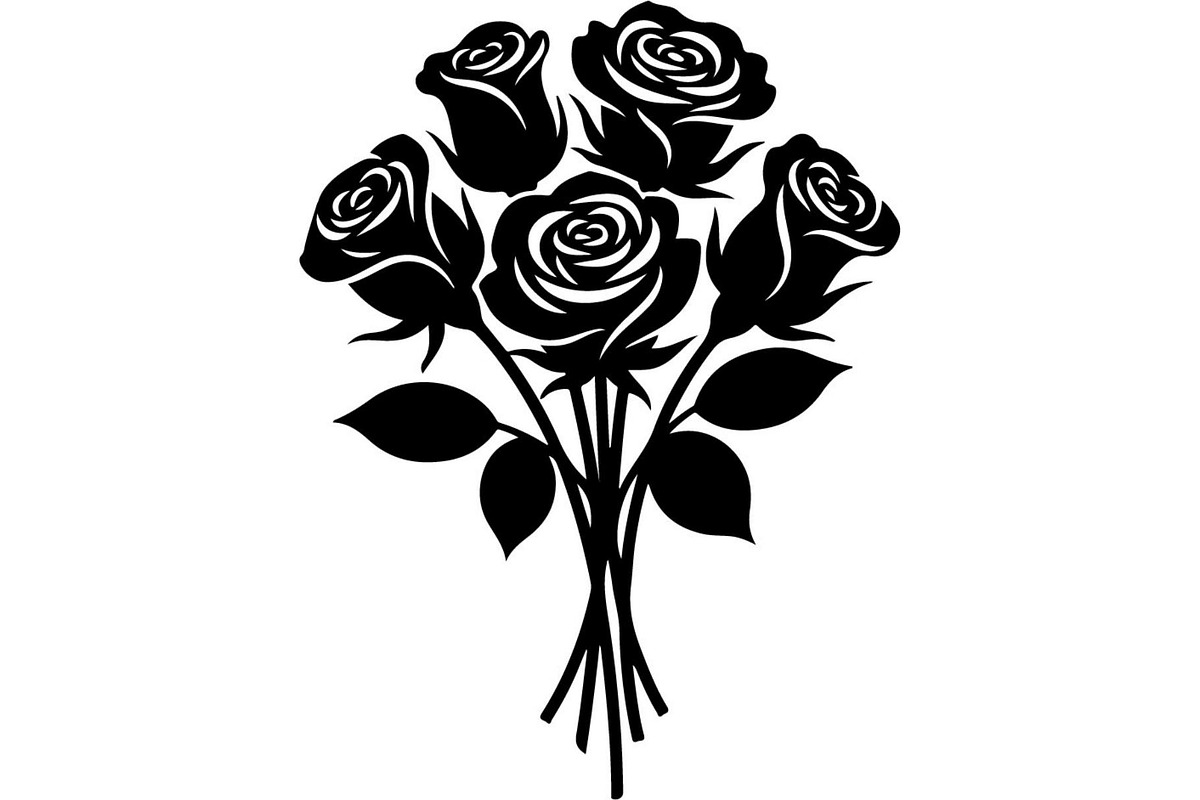 Floral Bouquet Silhouette, an Object Graphic by Creativeshirt (Photo 5 of 20)