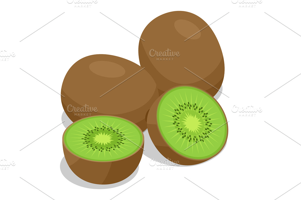 Isometric vector illustration of, a Food Illustration by Golden Sikorka