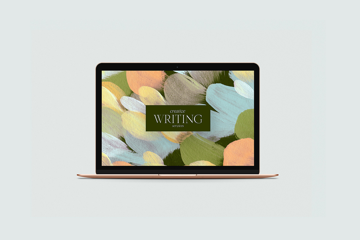 July Abstract Painted Backgrounds, a Texture Graphic by Basia Stryjecka (Photo 11 of 16)