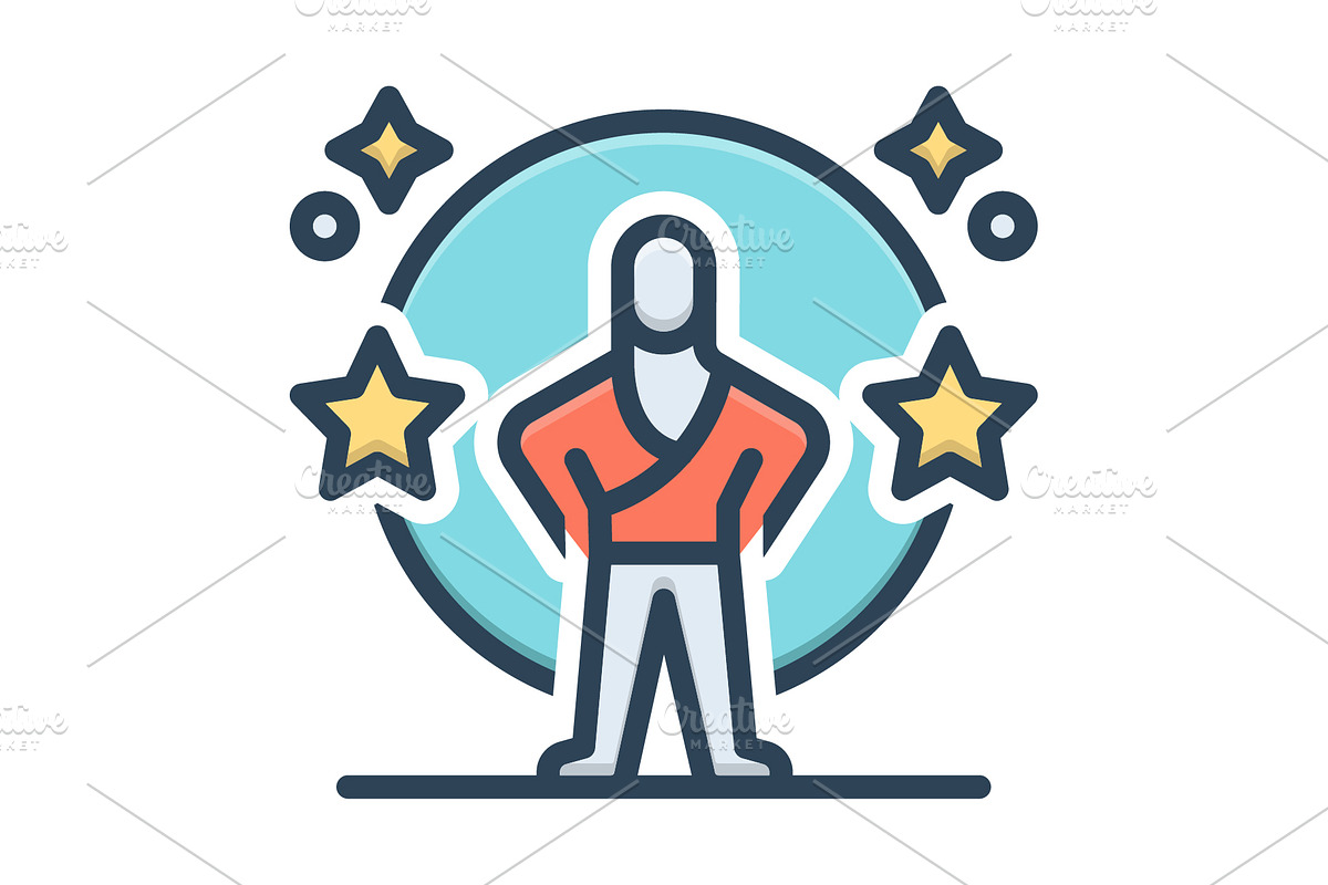 Confidence trust color icon, a Duotone Icon by Creative priyanka