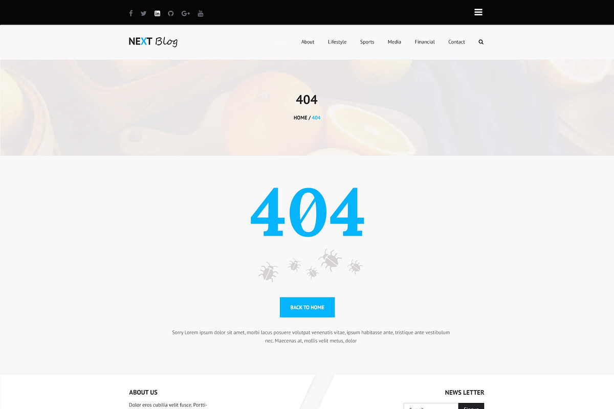 Nextblog - Blog Web template PSD, a Templates & Theme by Themeix (Photo 6 of 6)