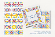 Mediterranean Azuléjo Watercolor, a Decorative Illustration by YarovaArt (Thumbnail 10 of 15)
