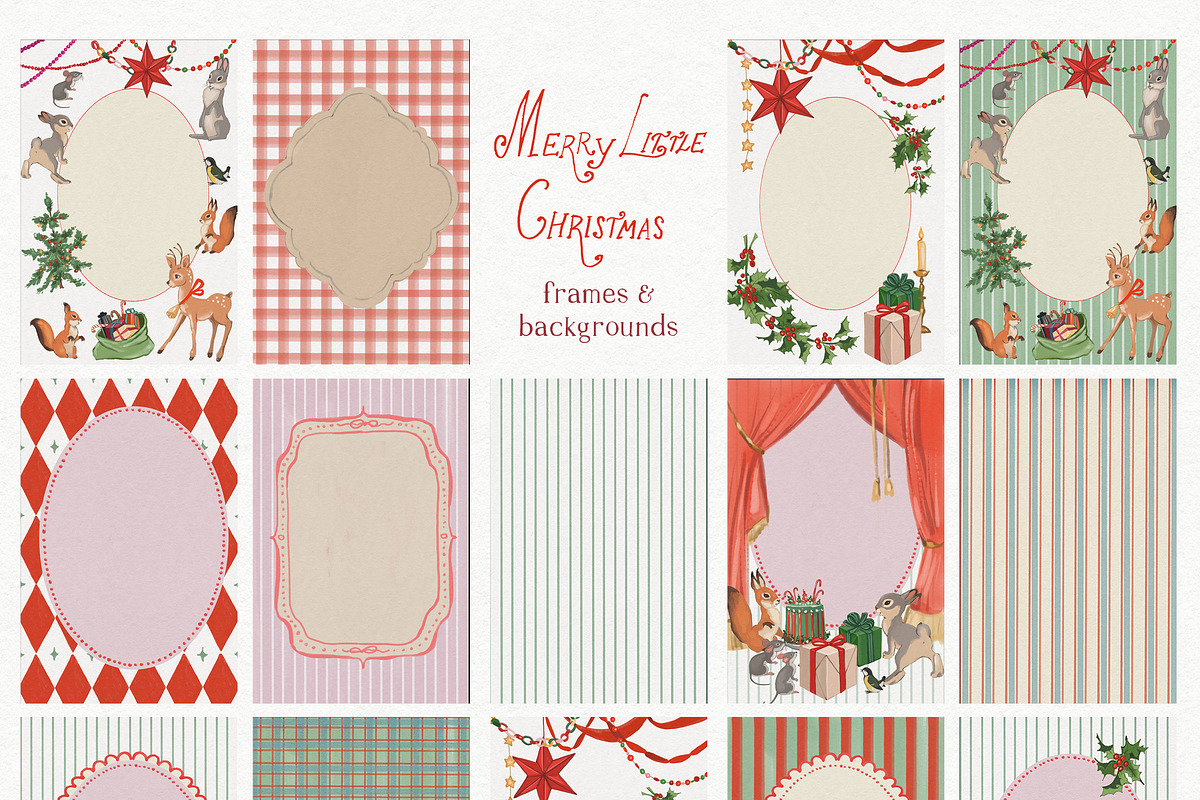 Vintage Christmas Illustrations, a Decorative Illustration by whiteheartdesign (Photo 3 of 22)