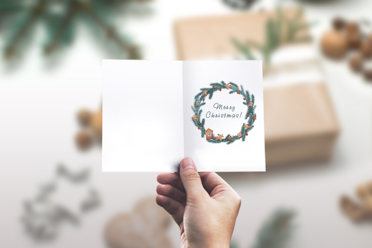 Christmas frame clipart, a Decorative Illustration by CreativeByLu (Photo 3 of 5)