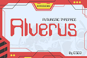 Alverus – Futuristic Typeface, a Sans Serif Font by Craft Supply Co. (Thumbnail 1 of 8)