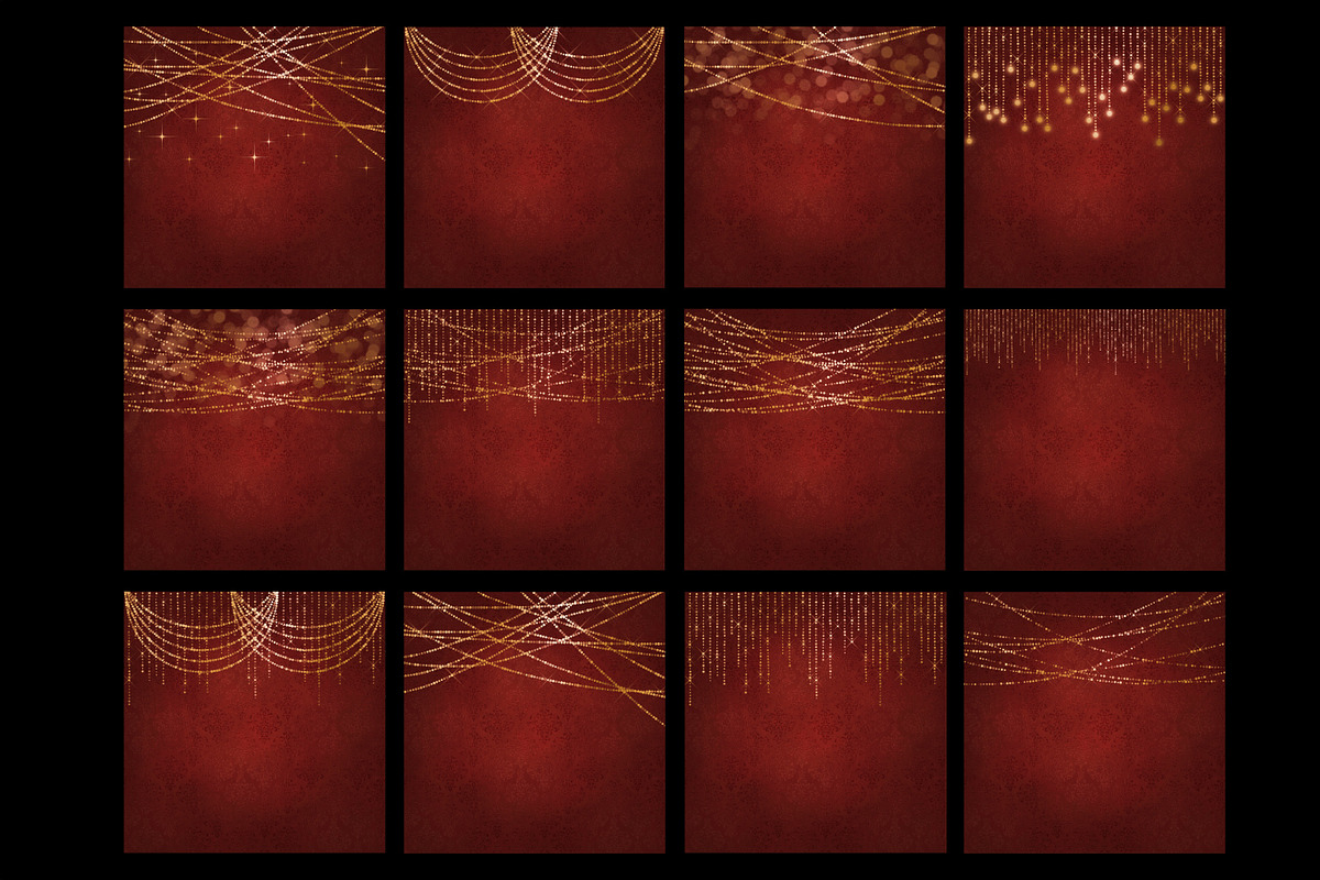 Christmas lights backgrounds, a Pattern Graphic by Paper Farms (Photo 2 of 2)