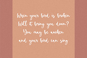 Birdlove - Handwritten Font, a Script Font by Letterative Studio (Thumbnail 2 of 7)