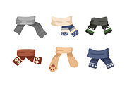 Kids winter scarf, wool clothes set, a Seasonal Illustration by Good Studio (Thumbnail 2 of 3)