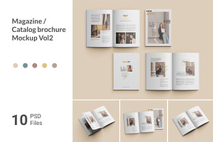 Magazine / Catalog Brochure Mockup 2