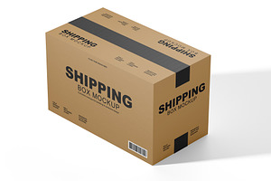 Shipping Box Packaging Mockup