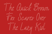 CS Valoria Dashed, a Script Font by Craft Supply Co. (Thumbnail 5 of 8)