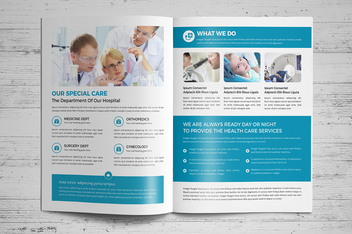 Medical Healthcare Brochure V5, a Brochure Template by JanySultana (Photo 5 of 12)