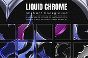 Liquid Chrome Abstract Backgrounds, a Background Graphic by Pitchlook.Studio (Thumbnail 2 of 2)