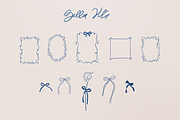 Wedding doodle svg Trendy bow, frame, a Decorative Illustration by Summer Nightingale Art (Thumbnail 10 of 17)